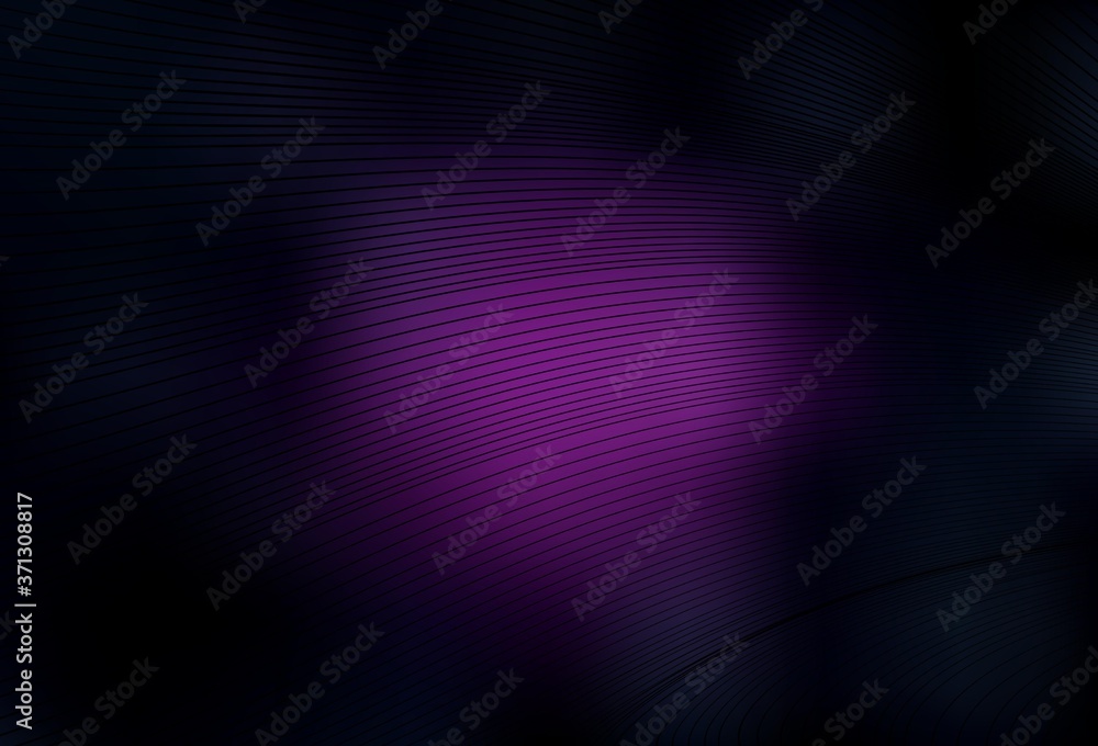 Obraz premium Dark Pink vector template with wry lines.