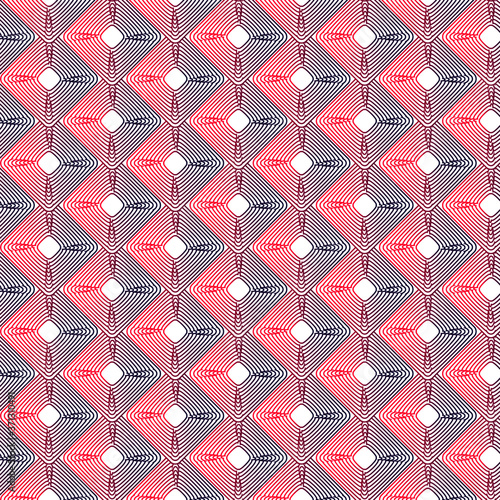 patrón con mosaico con cuadrados redondeados concéntricos