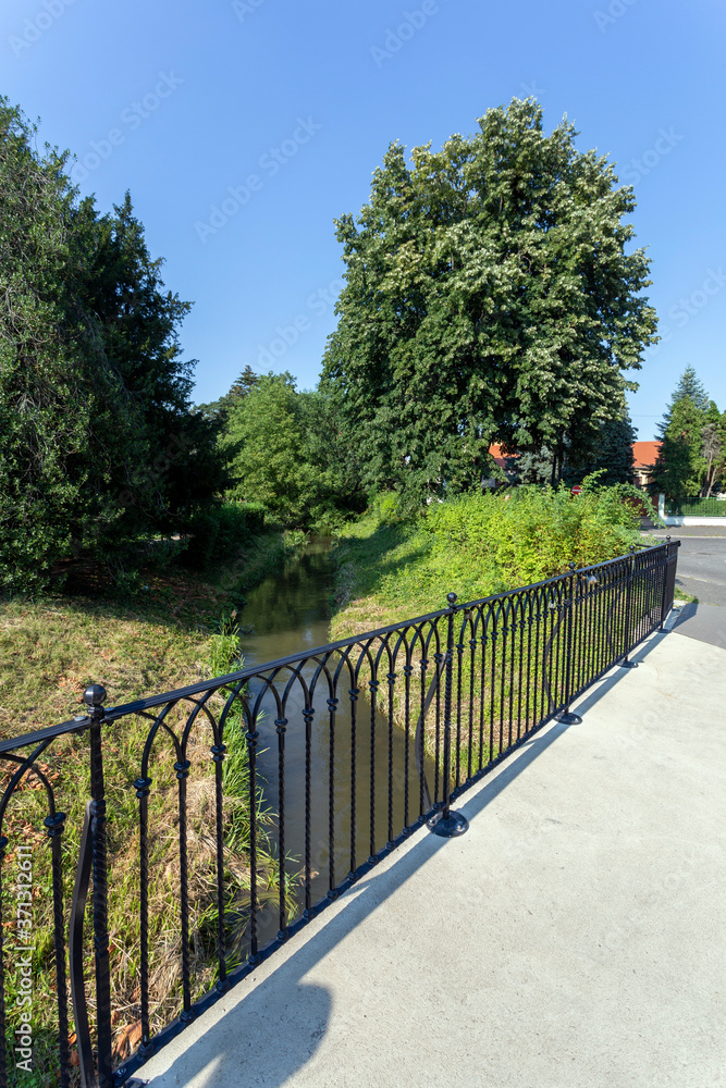 A sunny park in Szombathely, Hungary