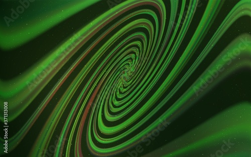 Dark Green vector background with astronomical stars. Shining illustration with sky stars on abstract template. Pattern for astrology websites.