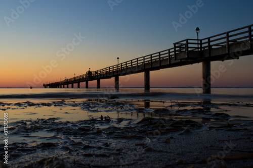 Abendrot an der Seebr  cke