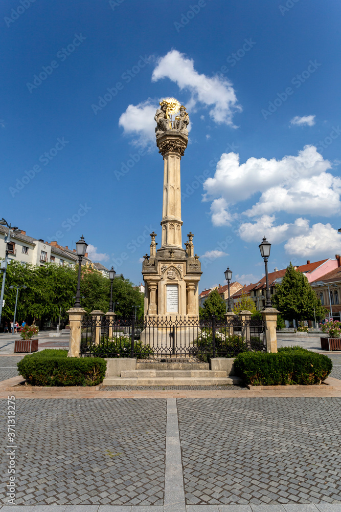 The Main square in Szombathely, Hungary