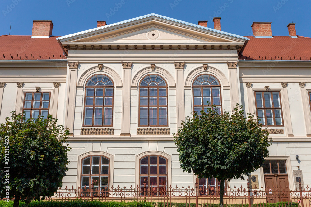 Classicist building in Szombathely, Hungary