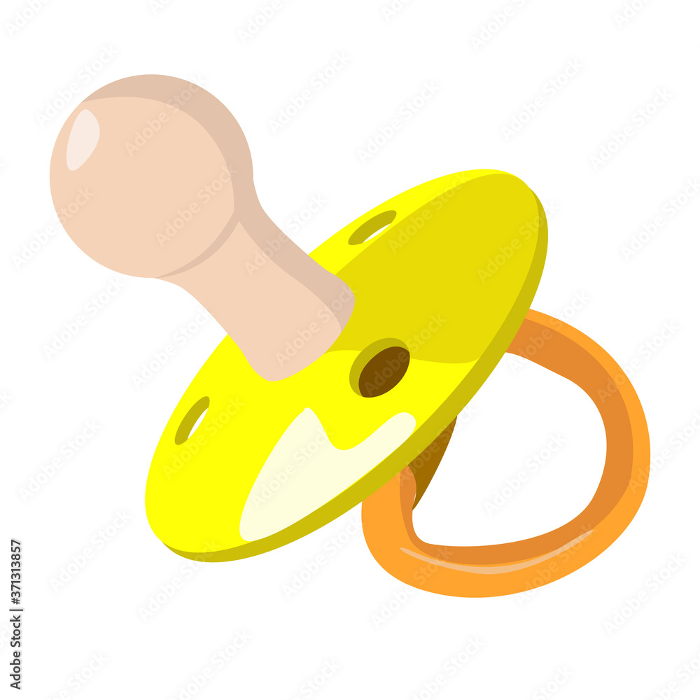 Baby soother isolated vector illustration Baby soother isolated vector illustration