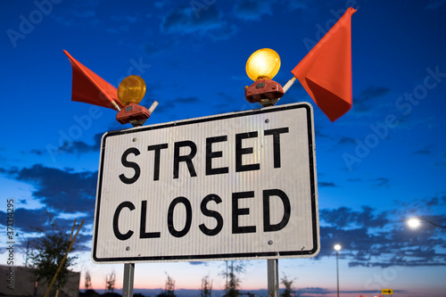 Street Closed Sign