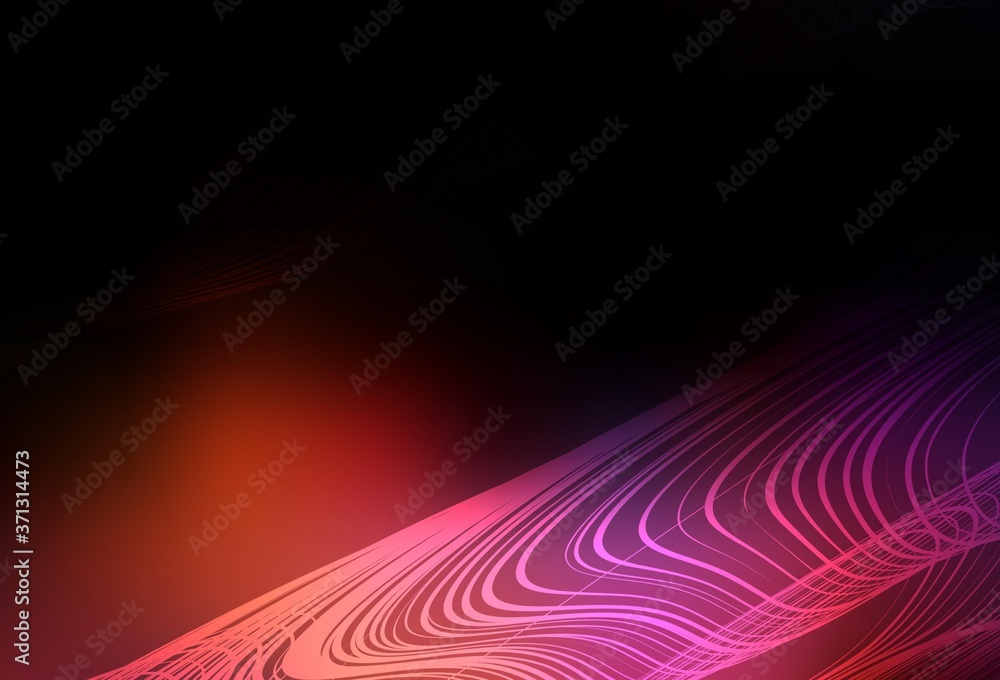 Fototapeta premium Dark Blue, Red vector blurred bright template.