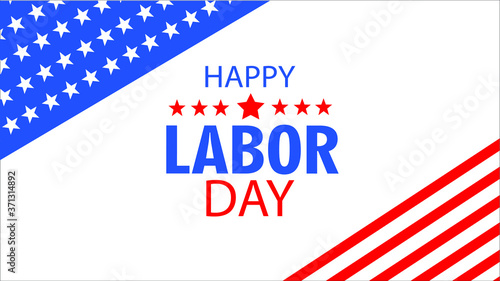 happy labor day, web icon, card or banner 