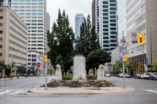 Photography Street level view of downtown Toronto