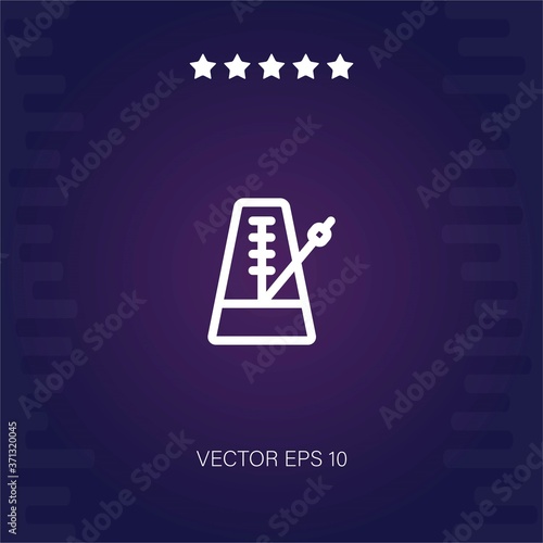 metronome vector icon modern illustration