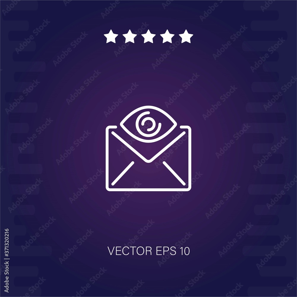 mail vector icon modern illustration mail vector icon modern illustration
