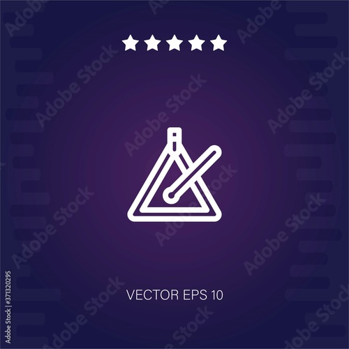 triangle vector icon modern illustration