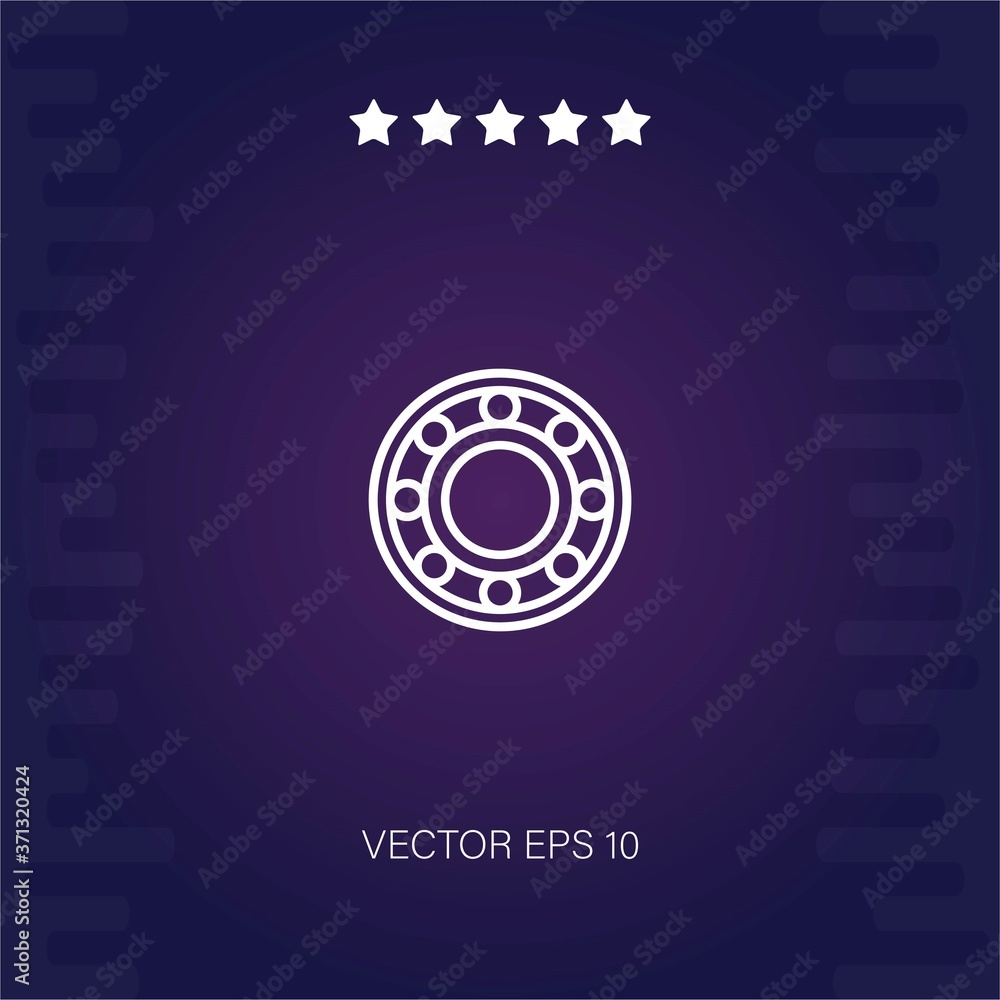 Obraz premium wheel vector icon modern illustration