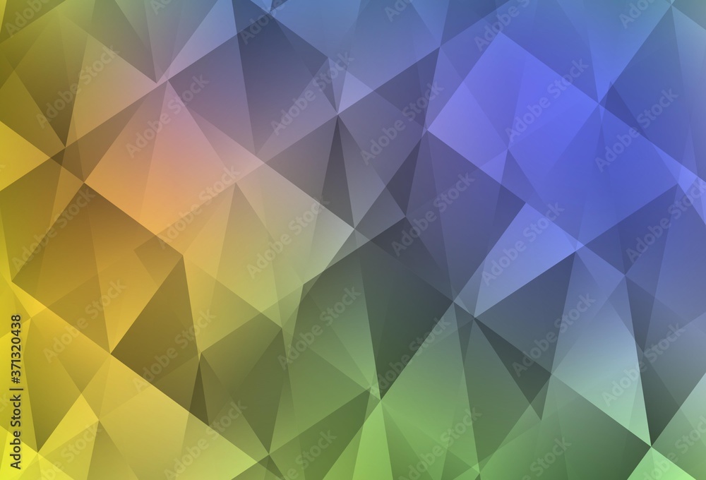 Fototapeta premium Light Multicolor vector low poly texture.