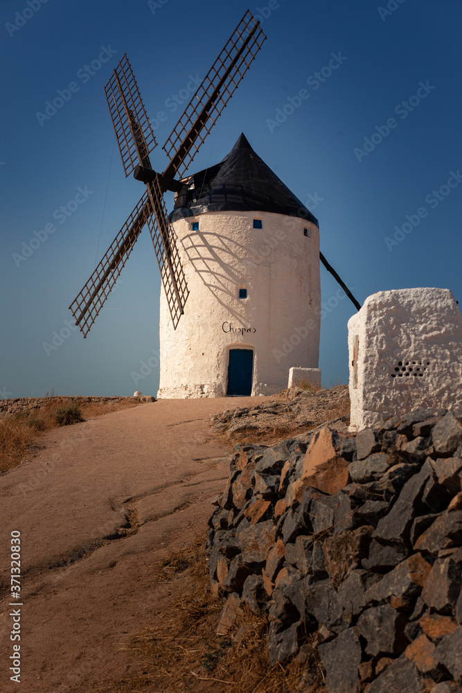 Windmills and castle of Consuegra, the famous giants from Windmills and castle of Consuegra, the famous giants from