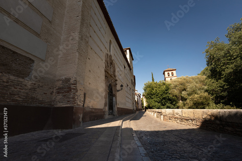 Streets from Albaicin neighborhood at Granada, Andalusia, Spain. © Jorge Argazkiak