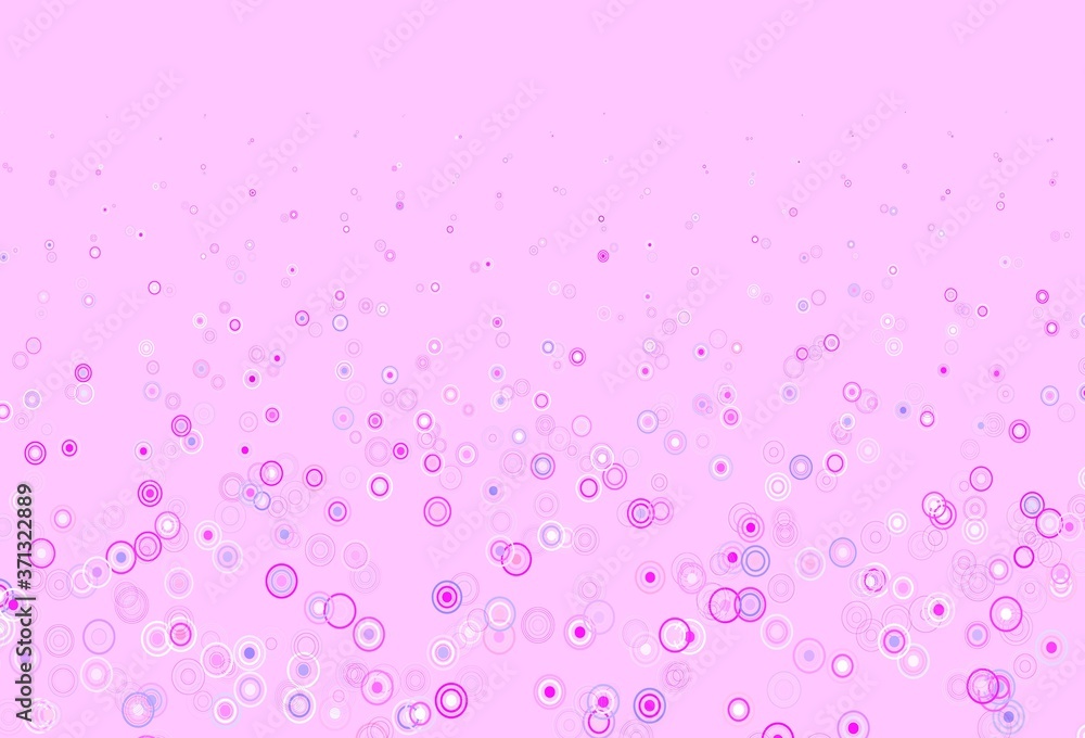 Light Purple, Pink vector pattern with spheres. Light Purple, Pink vector pattern with spheres.