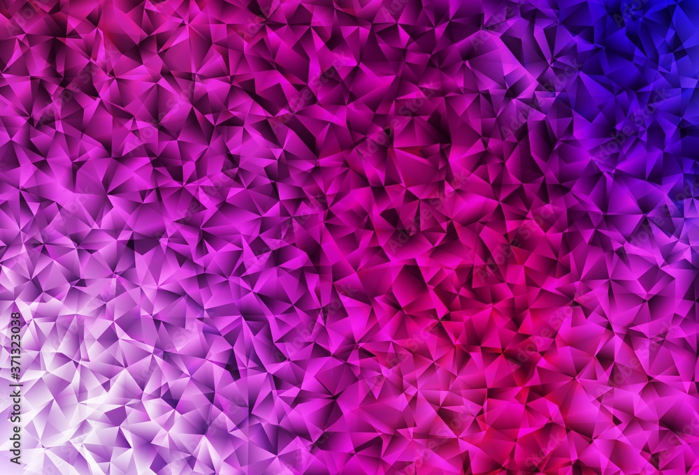 Dark Purple, Pink vector low poly background. Dark Purple, Pink vector low poly background.