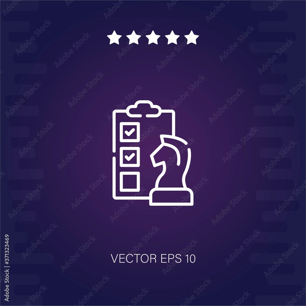 strategy vector icon modern illustration strategy vector icon modern illustration