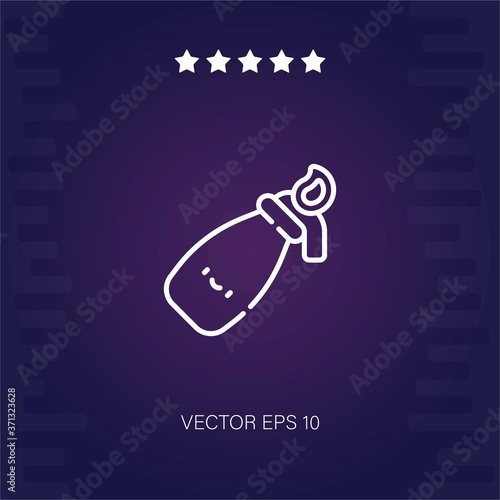 molotov cocktail vector icon modern illustration