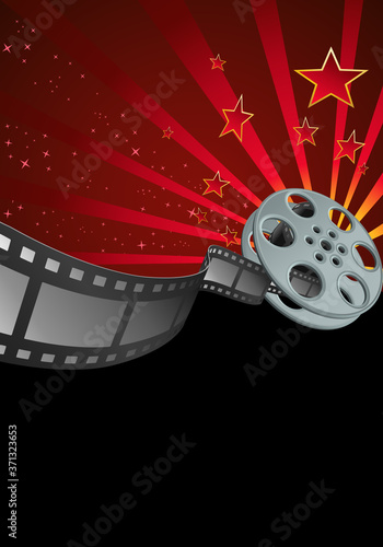 illustration of a cinema motives background
