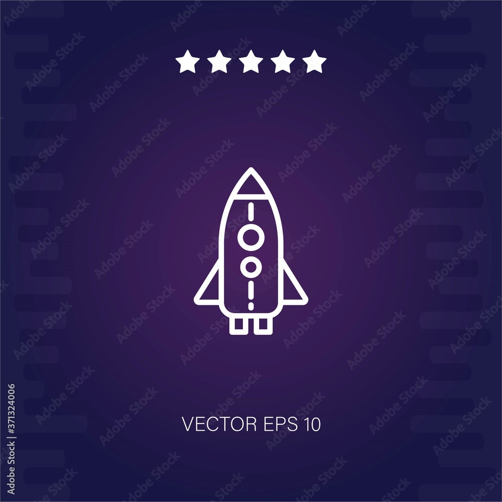 rocket vector icon modern illustration rocket vector icon modern illustration