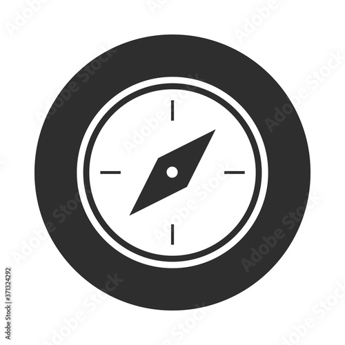 Free Download compass travel location block and flat icon - GFXLoad