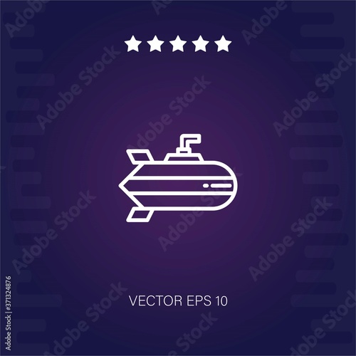 submarine vector icon modern illustration
