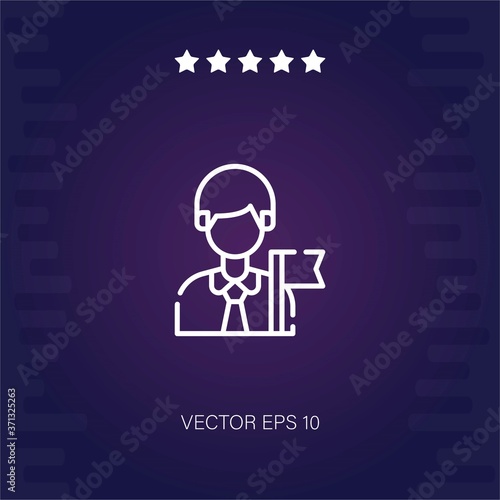 leader vector icon modern illustration