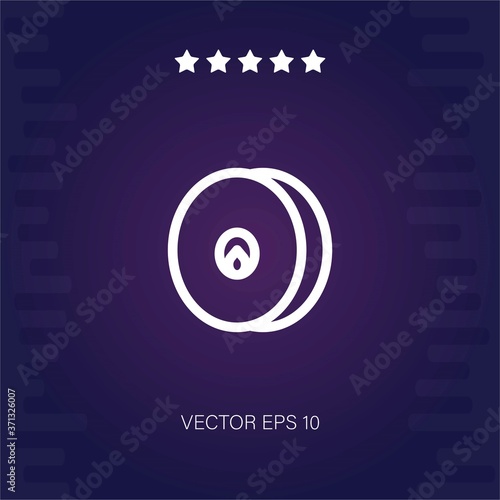 cymbals vector icon modern illustration