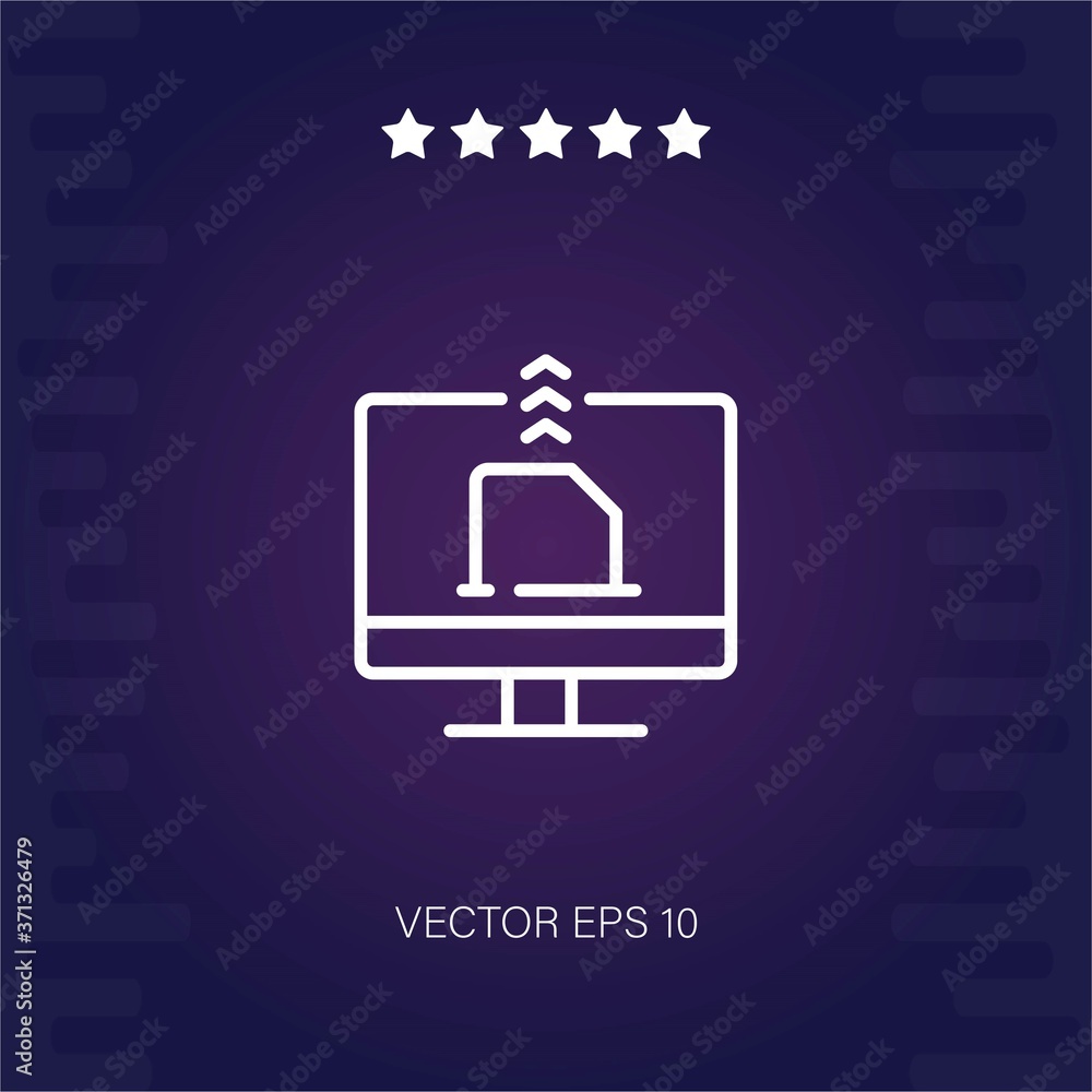 email vector icon modern illustration email vector icon modern illustration
