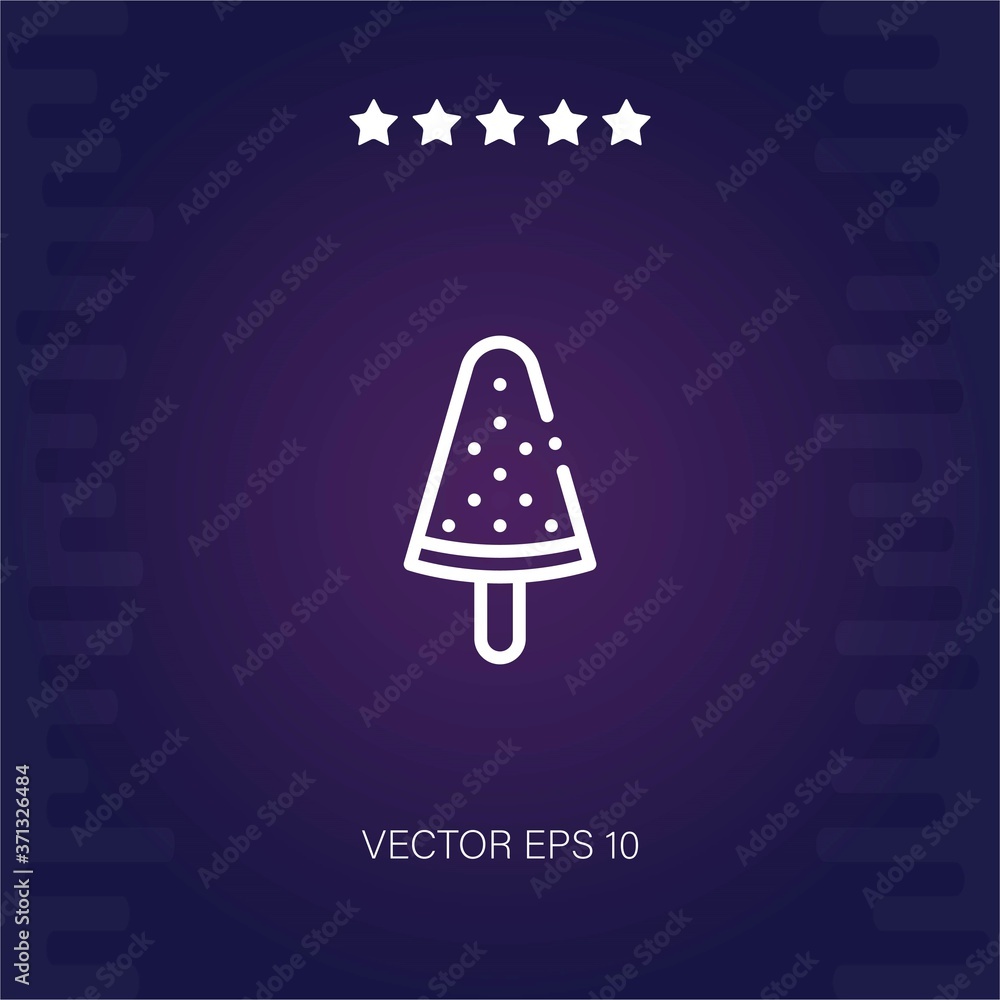 Fototapeta premium ice cream vector icon modern illustration