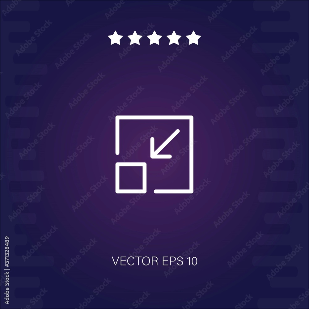 minimize vector icon modern illustration minimize vector icon modern illustration