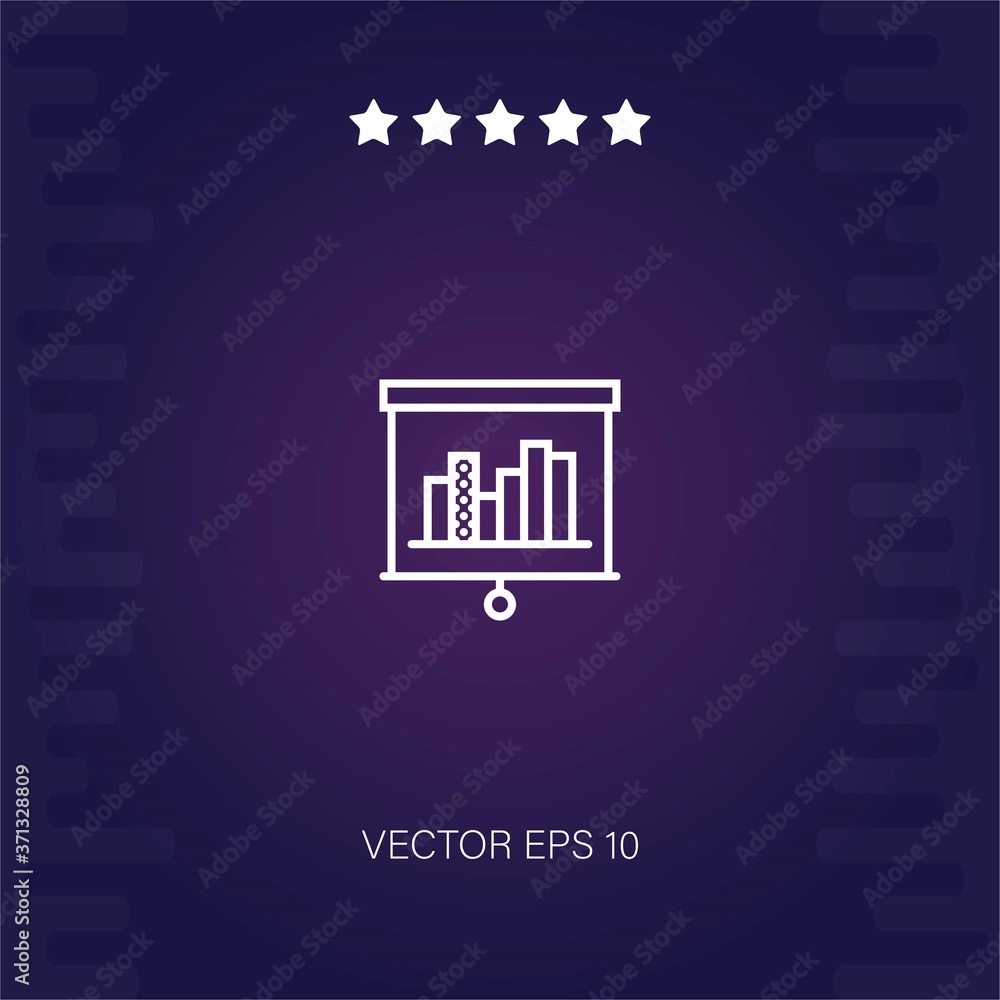 presentation vector icon modern illustration presentation vector icon modern illustration