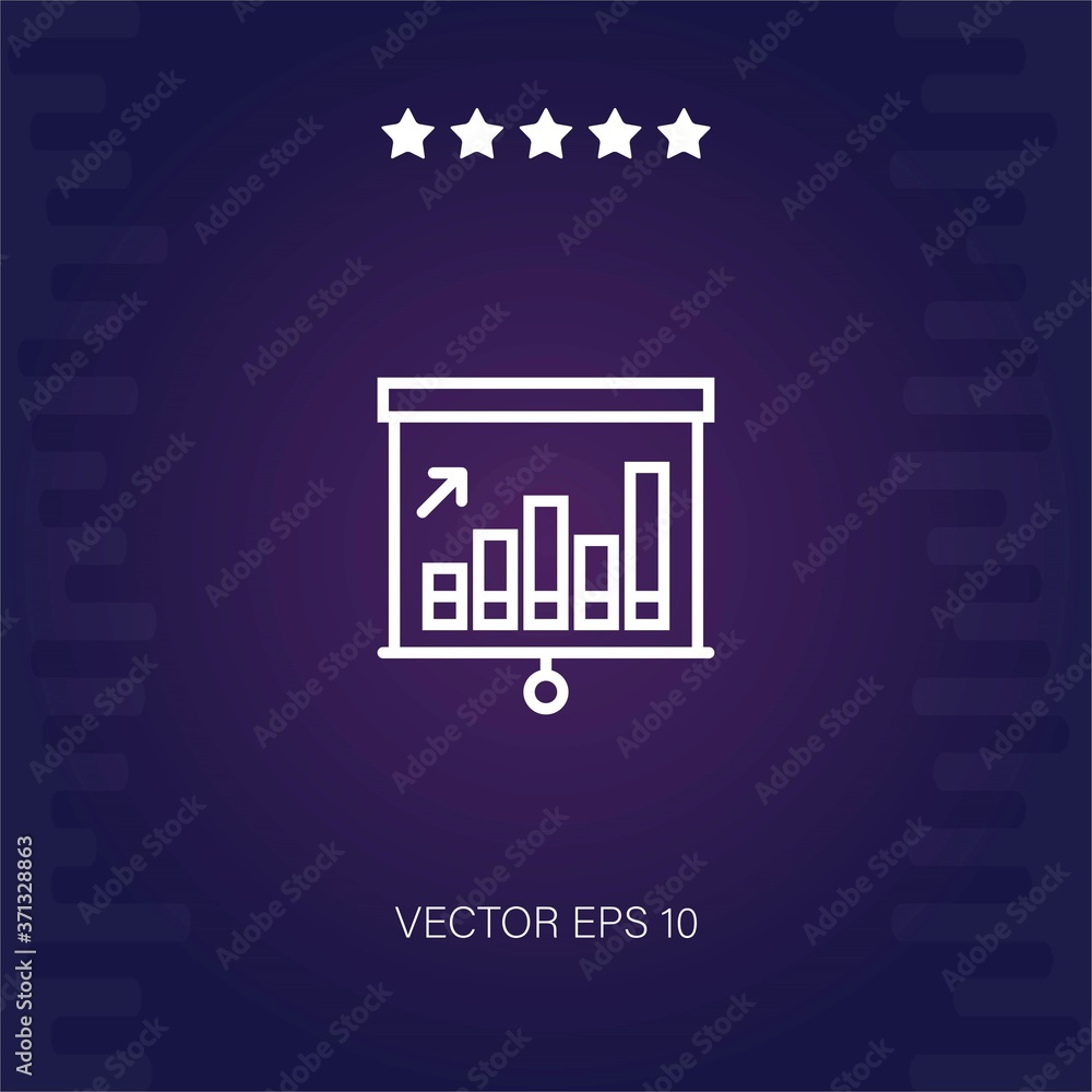 presentation vector icon modern illustration presentation vector icon modern illustration