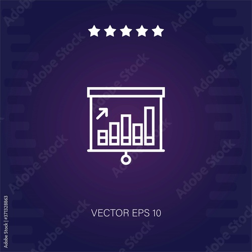 presentation vector icon modern illustration