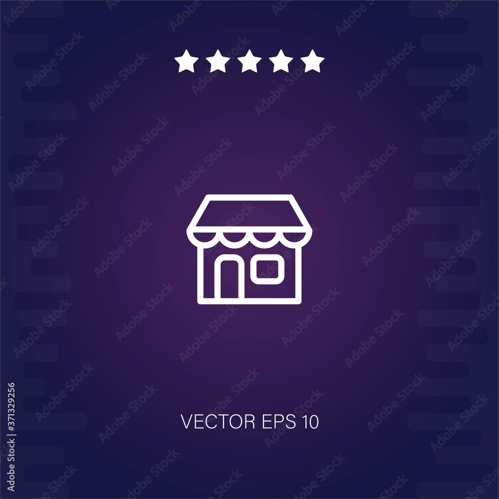 shop vector icon modern illustration