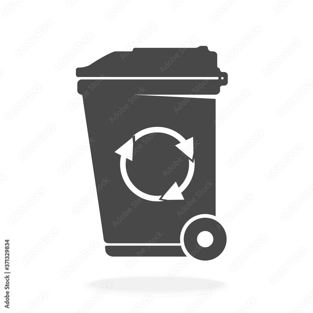 Recycle Bin Icon - Vector Illustration Recycle Bin Icon - Vector Illustration
