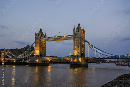 Illuminated Tower Bridge  London