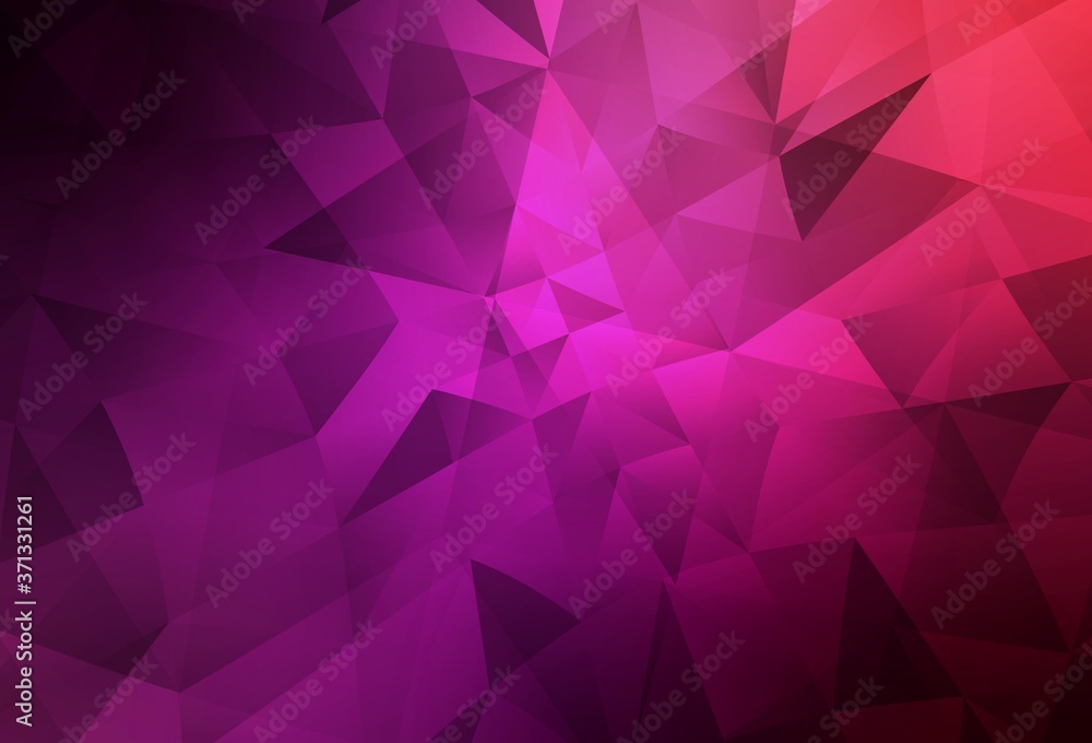 Dark Purple, Pink vector low poly layout. Dark Purple, Pink vector low poly layout.