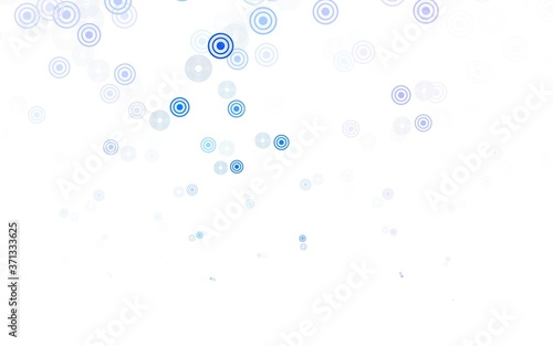 Light BLUE vector pattern with spheres.