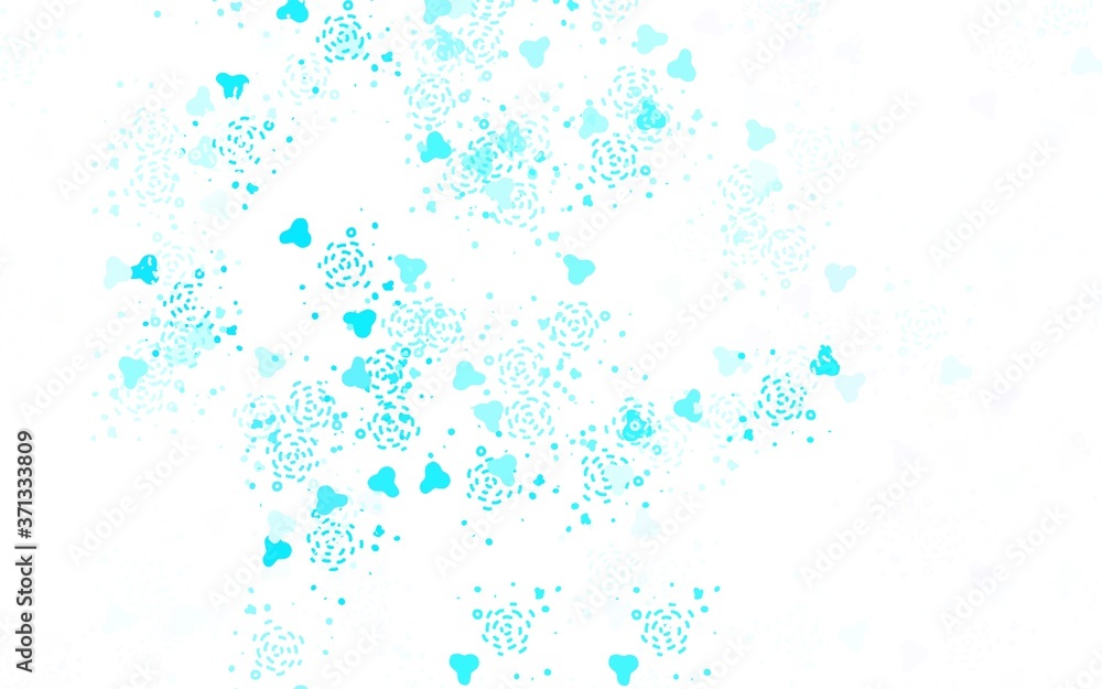 Light Pink, Blue vector template with chaotic shapes. Light Pink, Blue vector template with chaotic shapes.