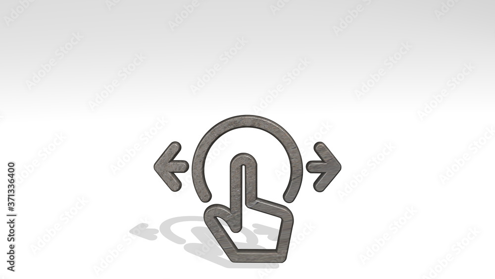GESTURE TAP HORIZONTAL EXPAND 3D icon standing on the floor - 3D illustration for background and hand GESTURE TAP HORIZONTAL EXPAND 3D icon standing on the floor - 3D illustration for background and hand