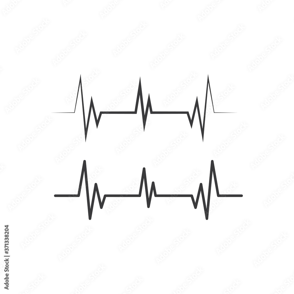 Pulse line ilustration Pulse line ilustration