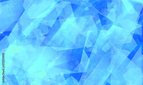 Abstract background : skyblue polygon illsutration