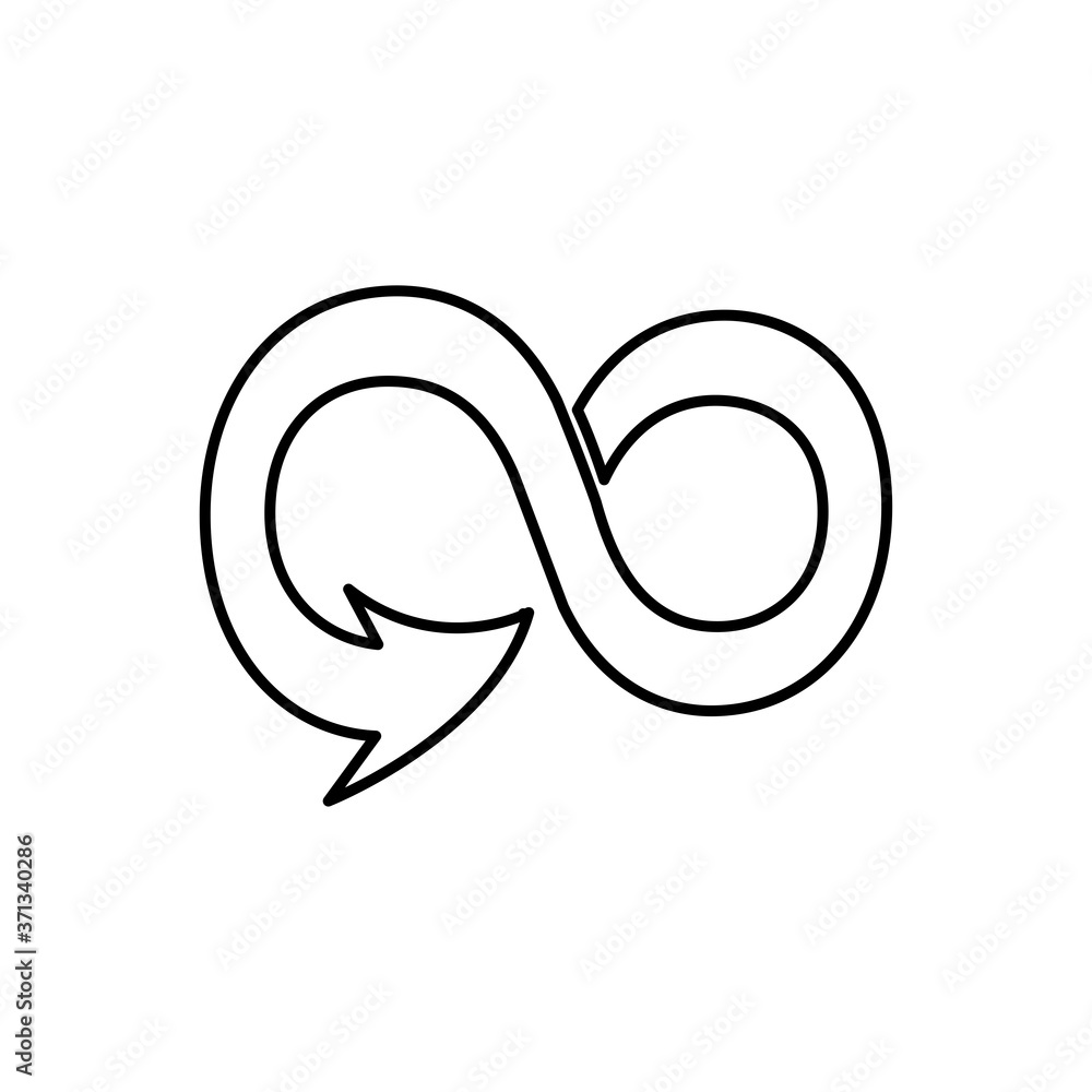 Infinity line icon Infinity line icon