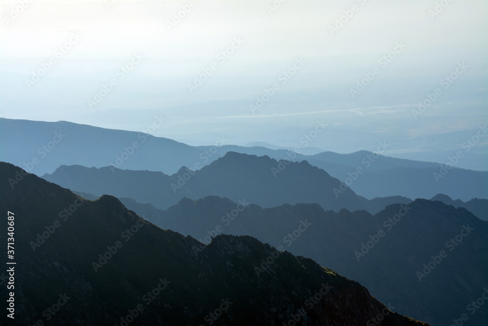 the top of the Fagaras mountains