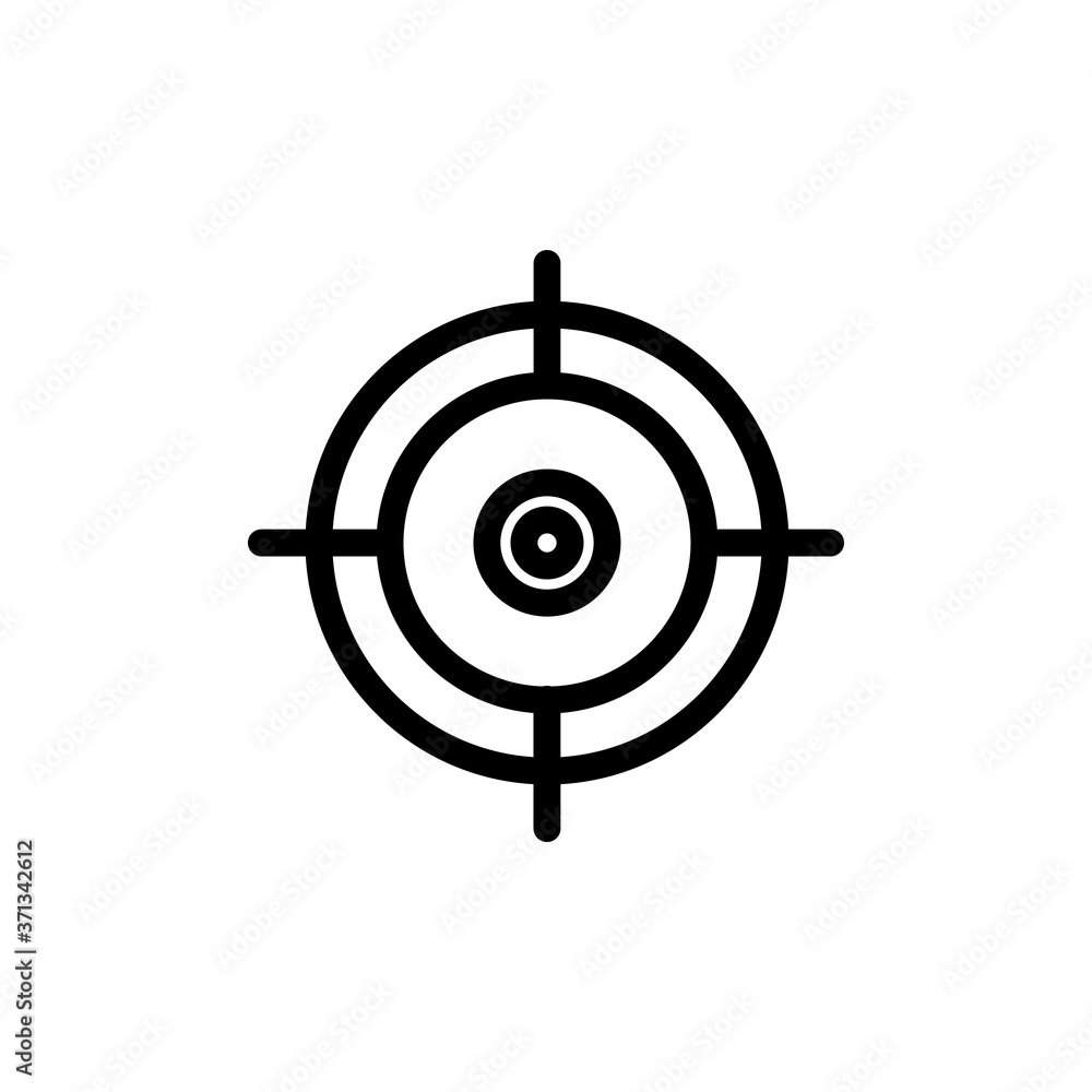 Target outline icon logo Target outline icon logo