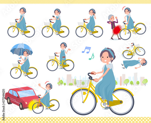 flat type hairband Pregnant women_city cycle