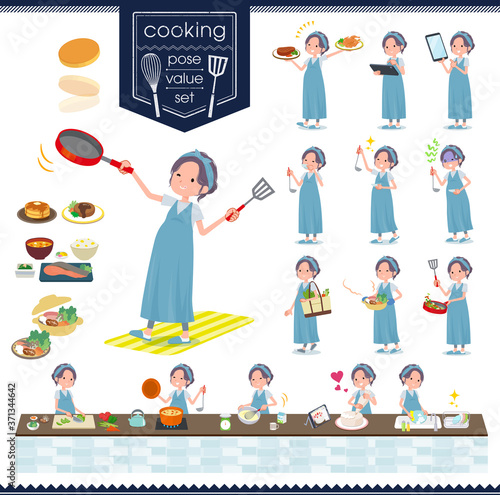 flat type hairband Pregnant women_cooking