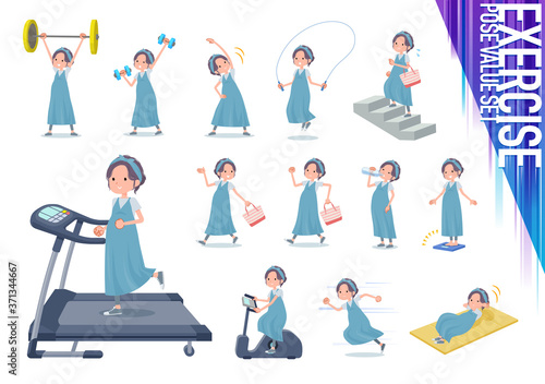 flat type hairband Pregnant women_exercise